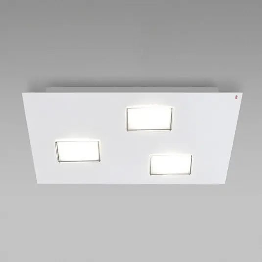Népszerű Fabbian Quarter - fehér LED mennyezeti lámpa 3 égő