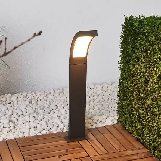 Lucande LED pillér világítás Juvia, 60 cm, antracit, IP54 Outlet
