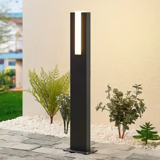 Legjobb ár Lucande LED ösvény világítás Virgalia, 65 cm, IP65, antracit