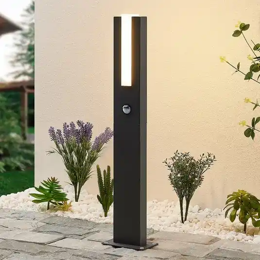 Szuper akció Lucande Virgalia LED-es kivetítő lámpa, mozgásérzékelő, 65 cm, IP54