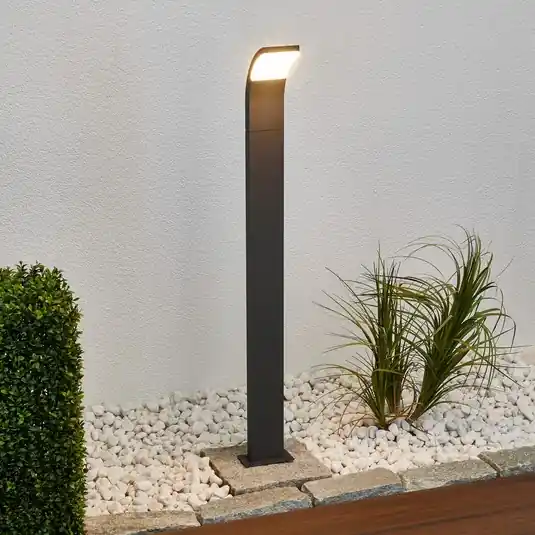 Újdonság Lucande Timm LED ösvény lámpa, 100 cm, antracit, fém, IP54