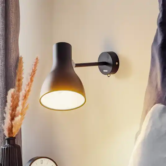 Anglepoise 75 típusú fali lámpa fekete Olcsó