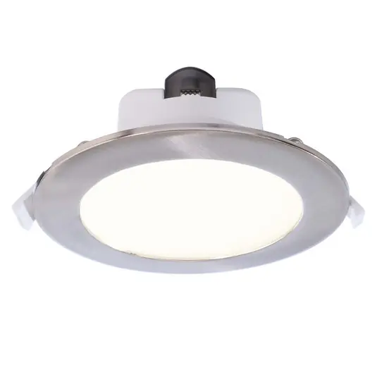 Bestseller LED mennyezeti süllyesztett lámpa Acrux, Ø 15 cm, ezüst matt, CCT