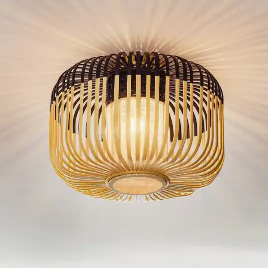 Nézd meg most Forestier mennyezeti világítás Bamboo Light S, Ø 35 cm, fekete