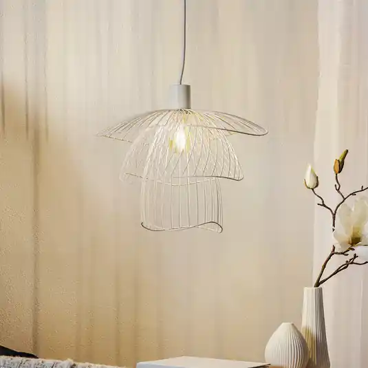 Akció Forestier Papillon XS függő lámpa 30 cm fehér