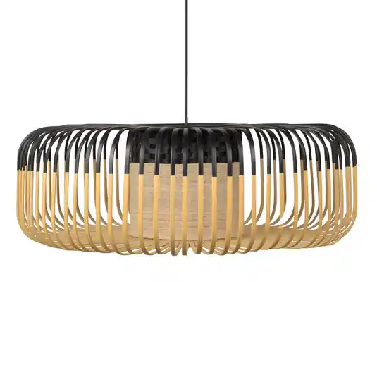 Forestier Bamboo Light XL függő lámpa 60 cm, fekete Olcsó