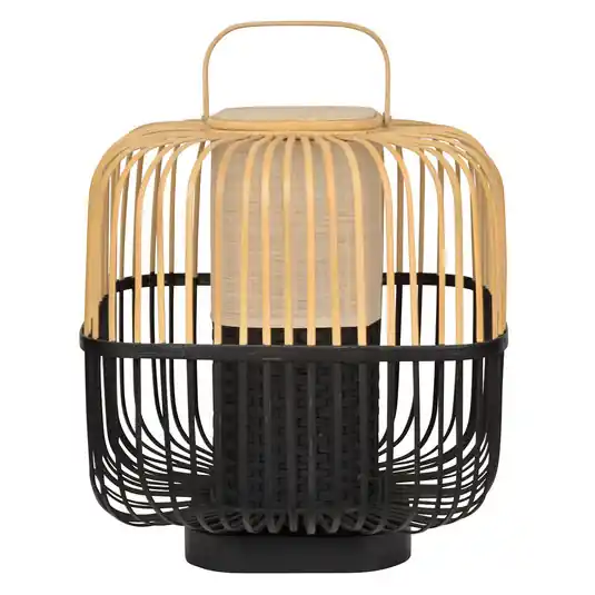 Forestier Bamboo Square M asztali lámpa fekete Legkelendőbb