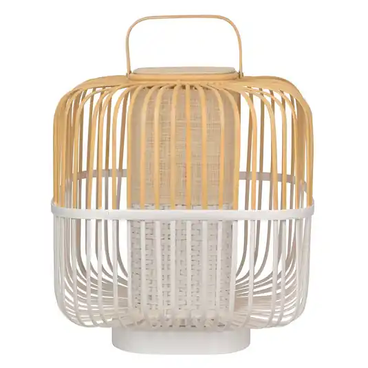 Gyors kiszállítás Forestier Bamboo Square M asztali lámpa fehér