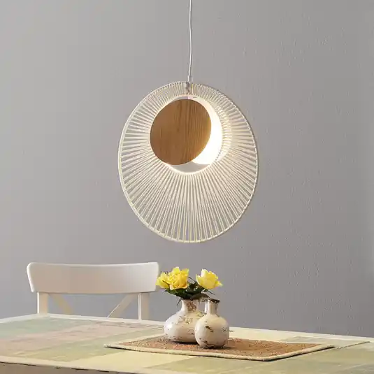 Végkiárusítás Forestier Oyster design függő lámpa, fehér