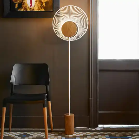 Forestier Oyster design állólámpa, fehér Szuper akció