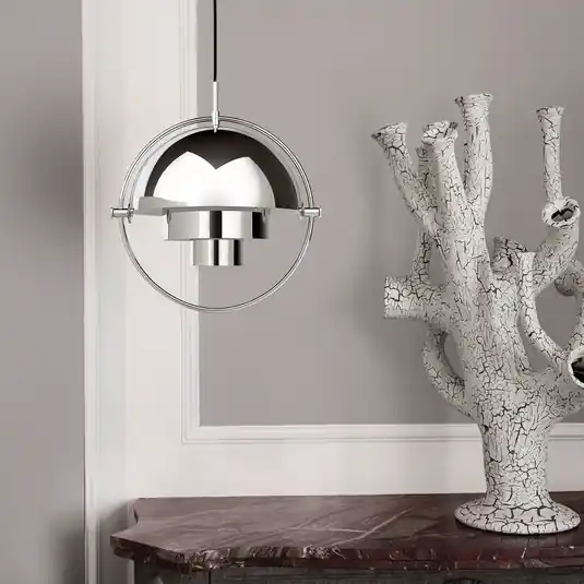 Gubi Multi-Lite lógó világítás, Ø 36 cm, króm/króm Gyors kiszállítás