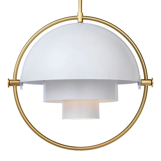 Kedvezményes ár GUBI függőlámpa Multi-Lite, Ø 36 cm, sárgaréz/fehér