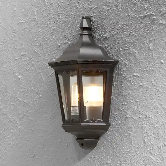 Vedd meg most Firenze kültéri fali lámpa, félhéj, fekete