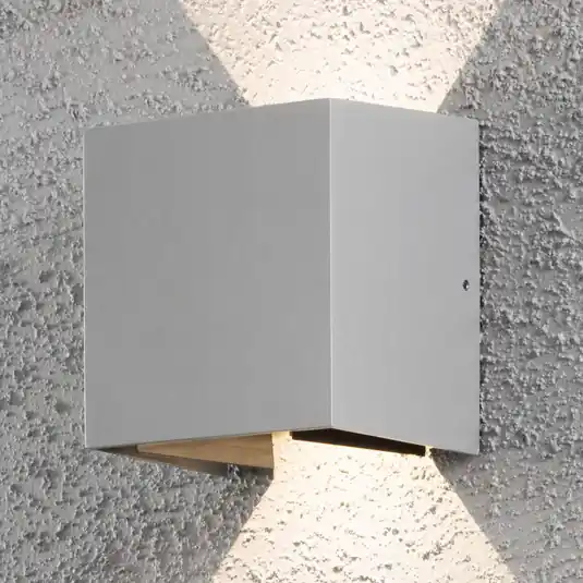Alacsony ár LED kültéri fali lámpa Cremona 13 cm szürke