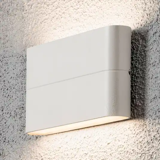 Különleges ajánlat LED kültéri fali lámpa Chieri 17 cm fehér