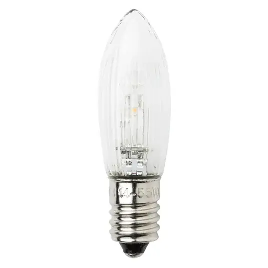 E10 0,3W 14-55V LED tartalék izzók 3db gyertya Expressz szállítás