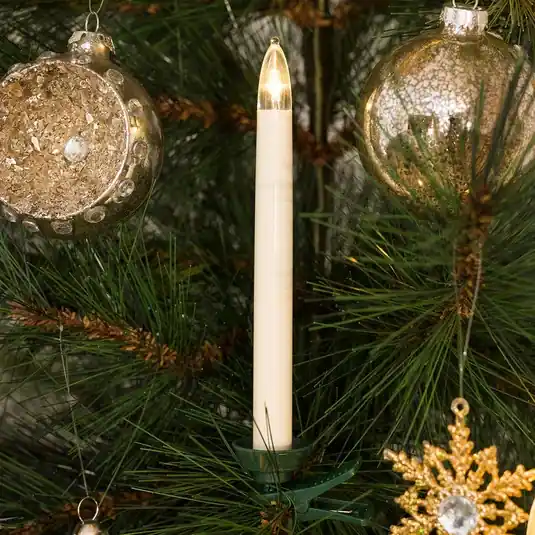 LED karácsonyfa gyertyák kábel. kieg.készlet 16 cm Kedvezmény