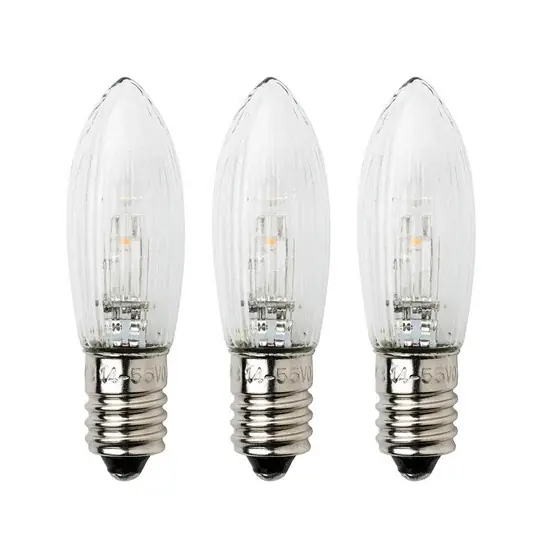 E10 0,3W 24V tartalék izzók, 3 db-os csomag Akció