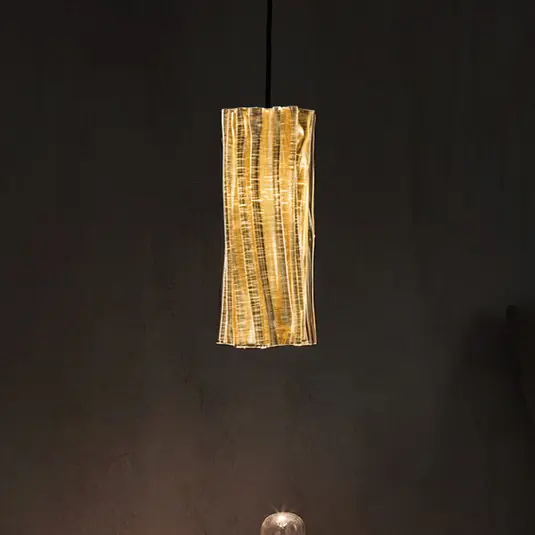 Biztonságos fizetés Slamp Accordéon Vertical függő lámpa arany/fekete