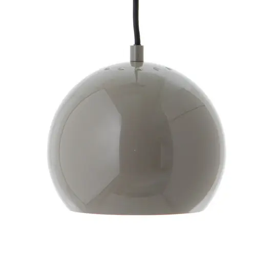 Kedvezmény FRANDSEN függesztéklámpa Ball, fényes szürke, Ø 18 cm