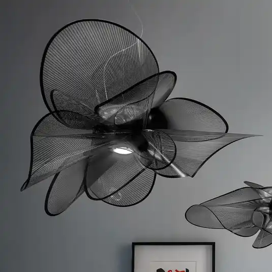 Gyors szállítás Slamp La Belle Étoile LED-es függőlámpa fekete Ø90cm