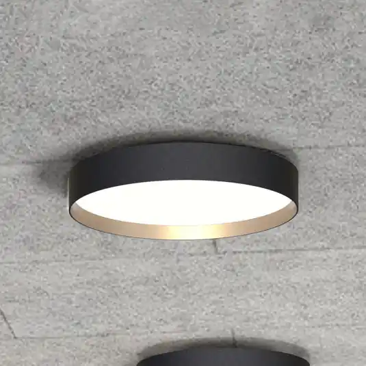 LOOM DESIGN LED mennyezeti lámpa Lucia fekete/arany színű Ø 35 cm Újdonság