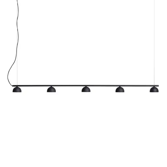 Alacsony ár Northern Blush LED függő lámpa, öt izzós, fekete