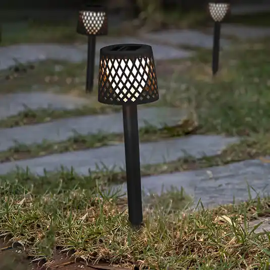 Newgarden LED napelemes lámpa Gretita, fekete, földi tüske, 4 db Outlet