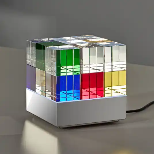Népszerű TECNOLUMEN Cubelight Move asztali lámpa, színes