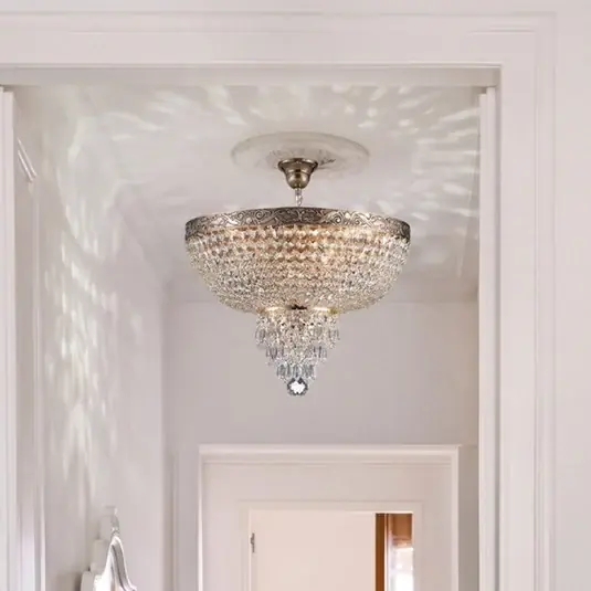 Biztonságos fizetés Maytoni Palace csillár kristály ernyővel