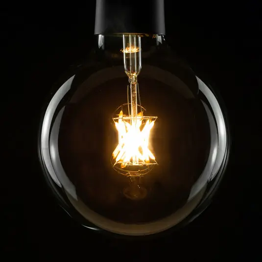 Újdonság SEGULA LED gömb G150 E27 6,5W 2 700K dimm. átlátsz