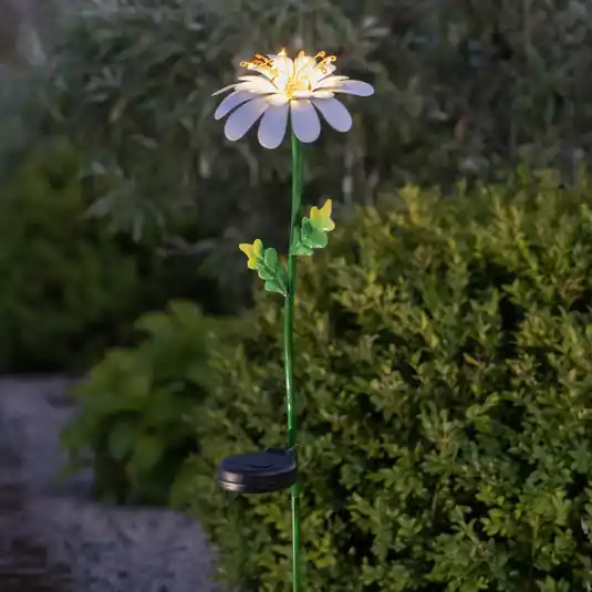 Daisy LED napelemes lámpa százszorszép alakú Prémium