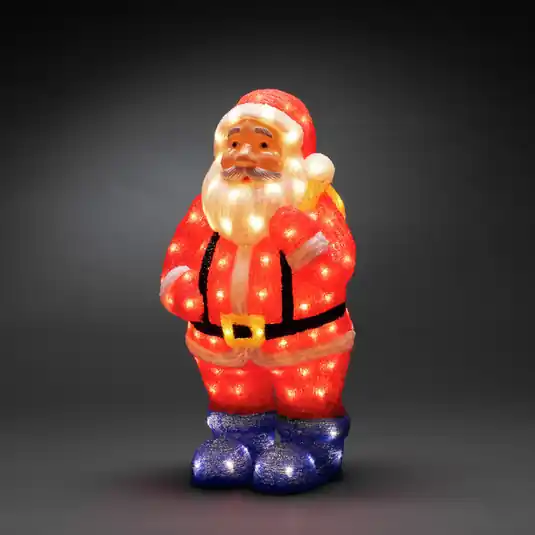 Olcsóbb Télapó LED dísz figura, színes IP44 55 cm magas