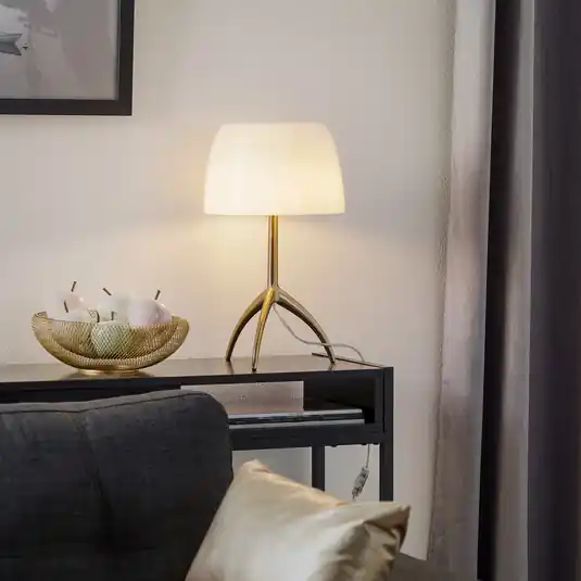 Foscarini Lumiere 30 asztali világítás, 45 cm, buborékos üveg, be/ki Outlet