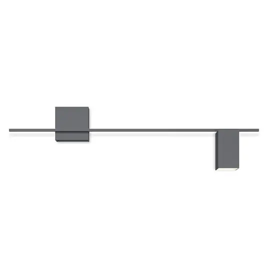 Expressz kézbesítés Vibia Structural 2610 LED falilámpa, sötétszürke