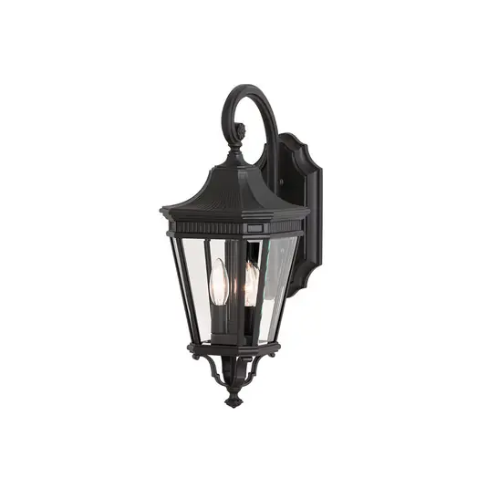 Olcsóbb Cotswold Lane kültéri fali lámpa, fekete, 52,1 cm