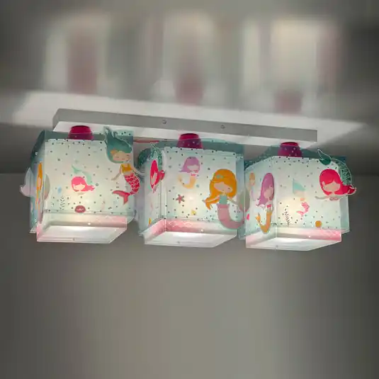 Azonnali szállítás Dalber Mermaids mennyezeti lámpa, 3-izzós.