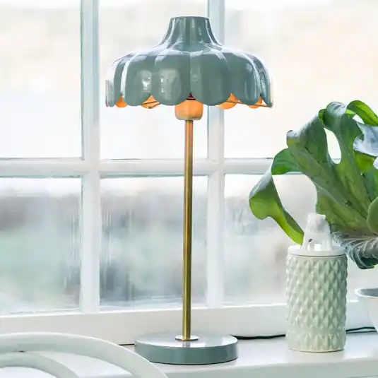 Vedd meg most PR Home Wells fém asztali lámpa, zöld/arany