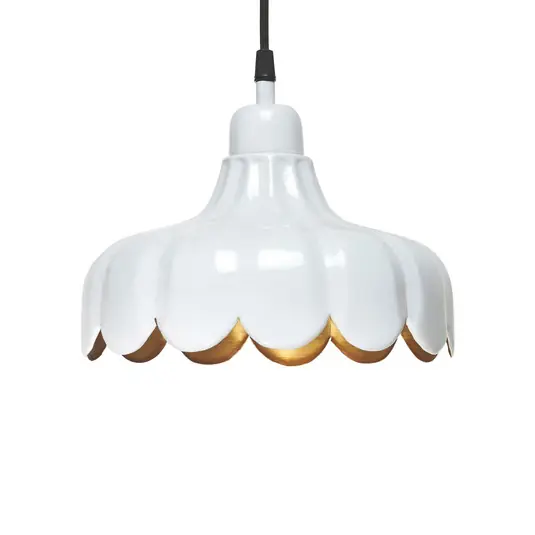 PR Home akasztólámpa Wells Small, fehér/arany, Ø 24 cm, dugó, dugalj Bestseller