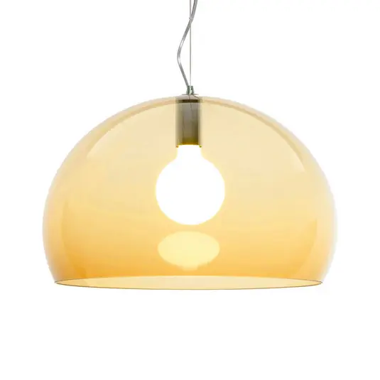 Árcsökkenés Kartell FL/Y függőlámpa, Ø 52 cm, borostyán