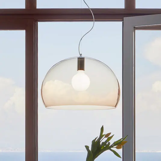 Expressz kézbesítés Kartell FL/Y függőlámpa, Ø 52 cm, barna