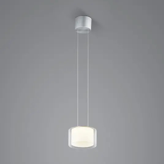 BANKAMP Grand Clear LED-es függőlámpa, 1fl, Ø 20 cm Azonnal elérhető
