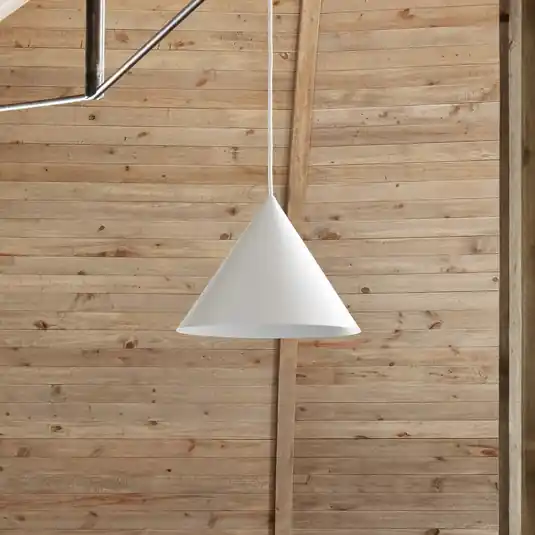 Expressz kézbesítés FRANDSEN Benjamin függőlámpa, Ø 30 cm, fehér
