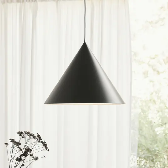 Szuper akció FRANDSEN Benjamin függőlámpa, Ø 46 cm, fekete