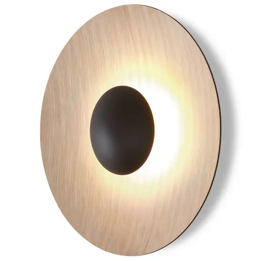 Árengedmény MARSET Ginger 42C LED fali lámpa Ø42cm tölgy/tölgy