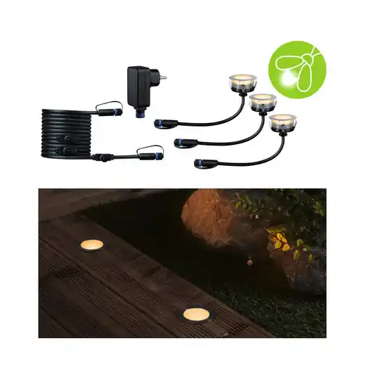 Olcsóbb Paulmann Plug & Shine LED süllyesztett lámpa 2W 3 darabos készlet