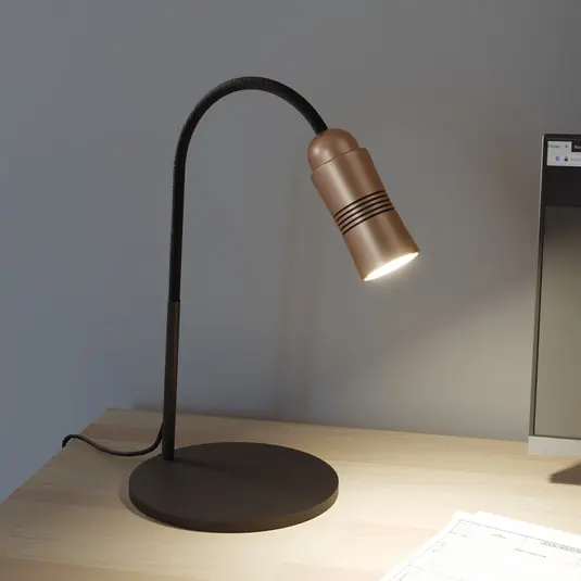 Szezonális akció Neo! Table LED asztali lámpa dimm réz/fekete