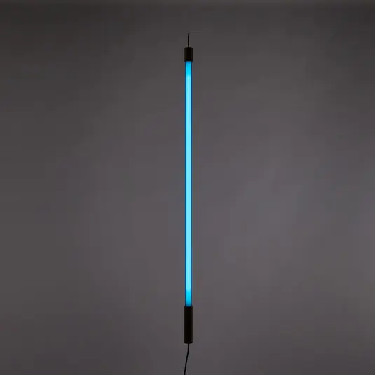 SELETTI LED lámpa Linea, kék, fa részletek, univerzális Akció