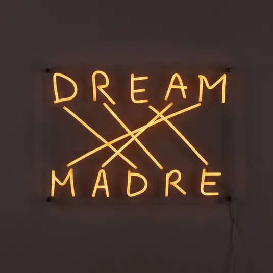 Újdonság LED dekor fali világítás Dream-Madre, sárga