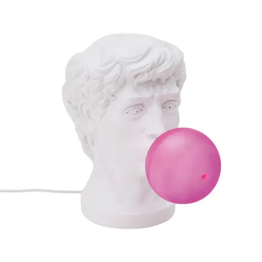 LED dekor asztali lámpa Wonder Times, fehér/pink Különleges ajánlat